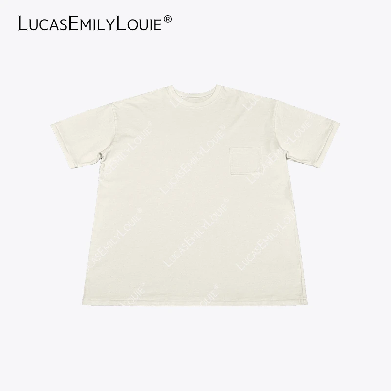 LUCASEMILYLOUIE 欢姐0220平平无奇百搭休闲胚色短袖T恤2510512