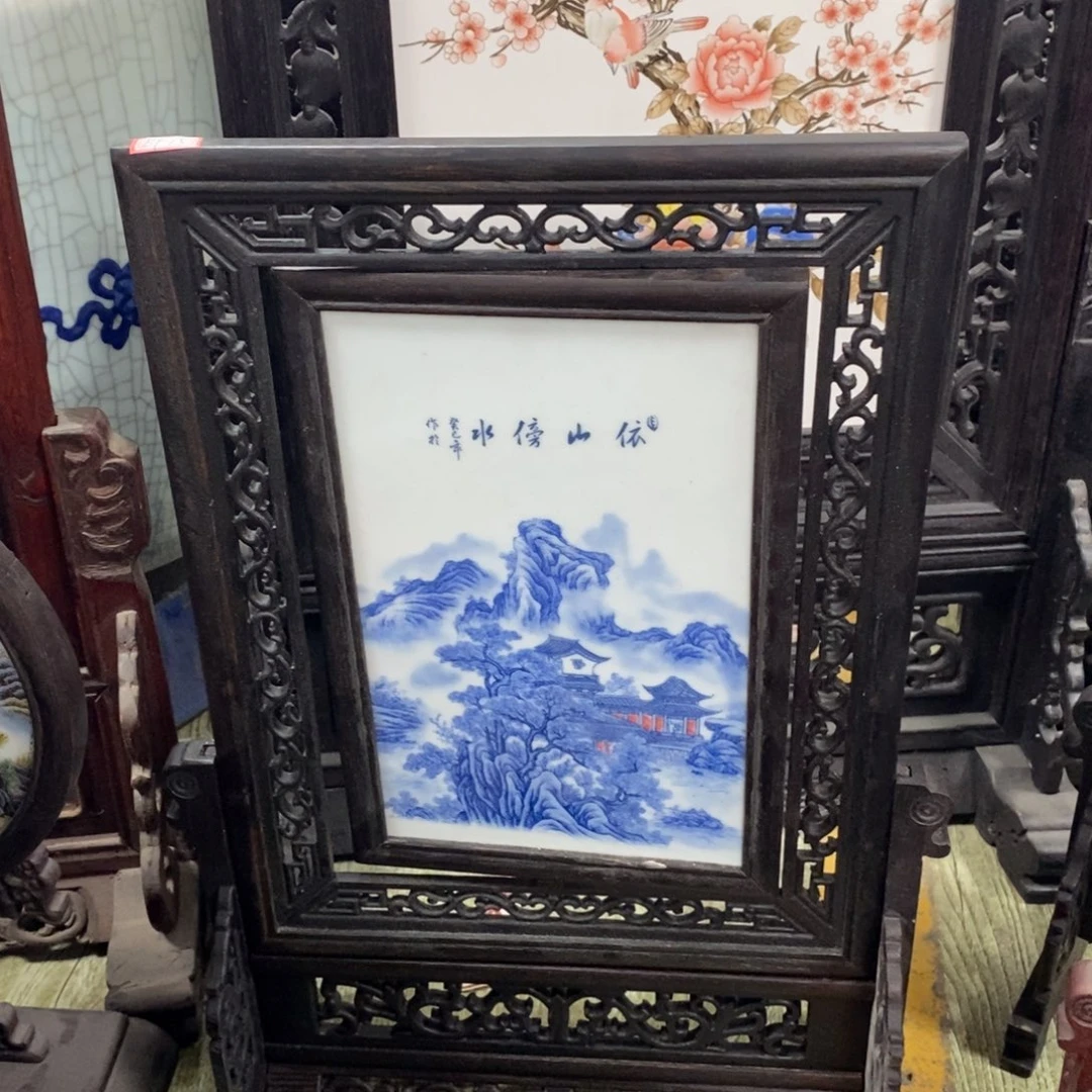 瓷片景德镇瓷板画柴窑烧制