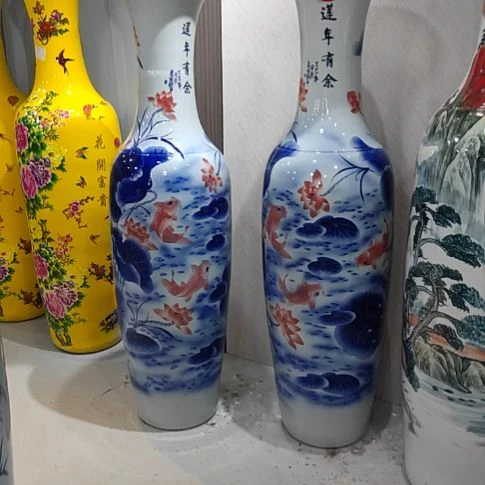 摆件手绘连年有余1.4米一个