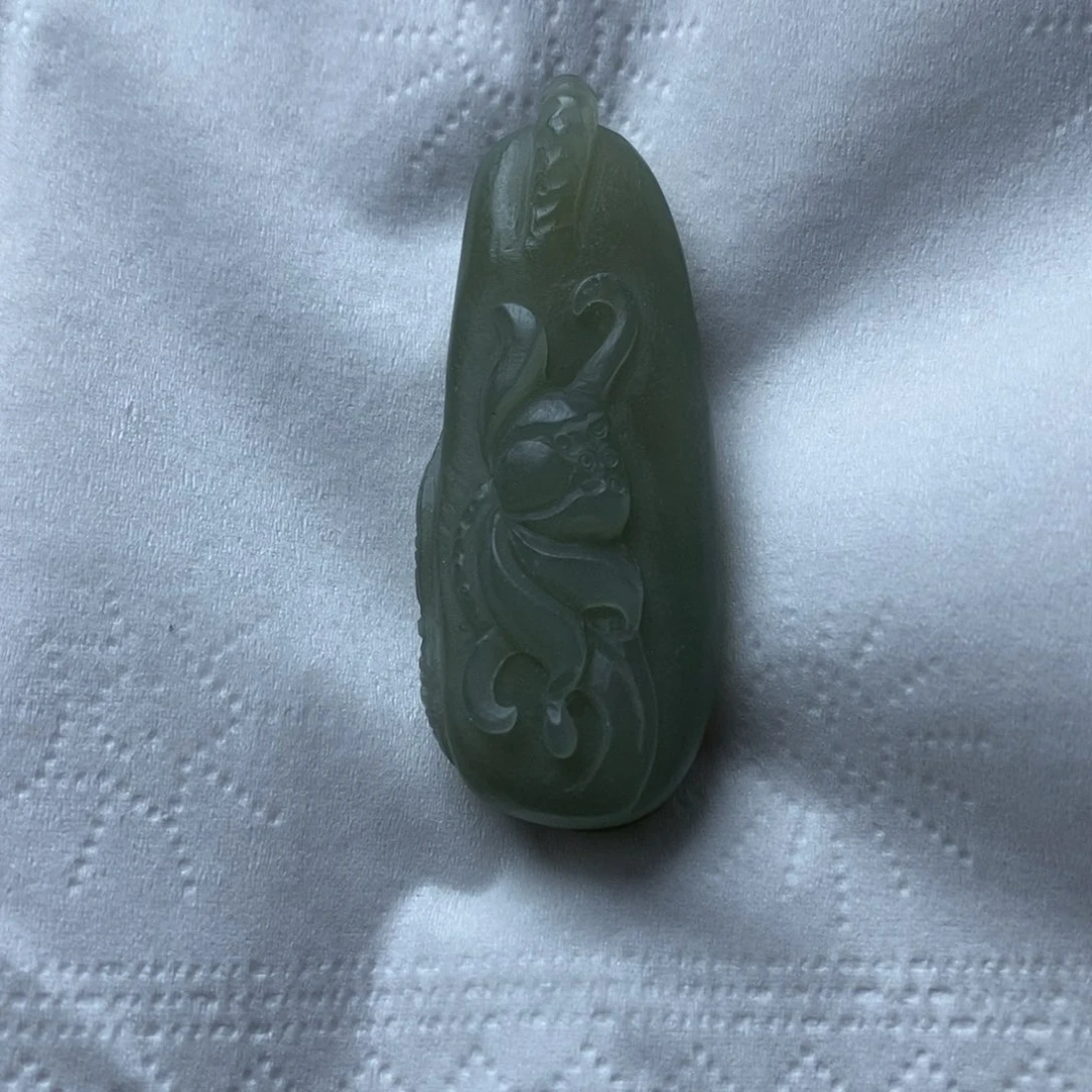 和田玉未镶嵌吊坠(不含链)