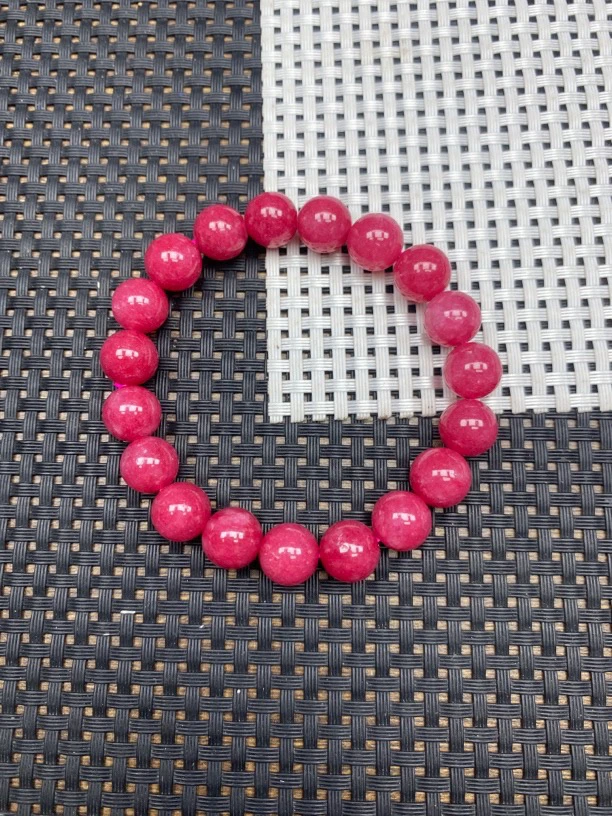 蔷薇红纹10mm手串716