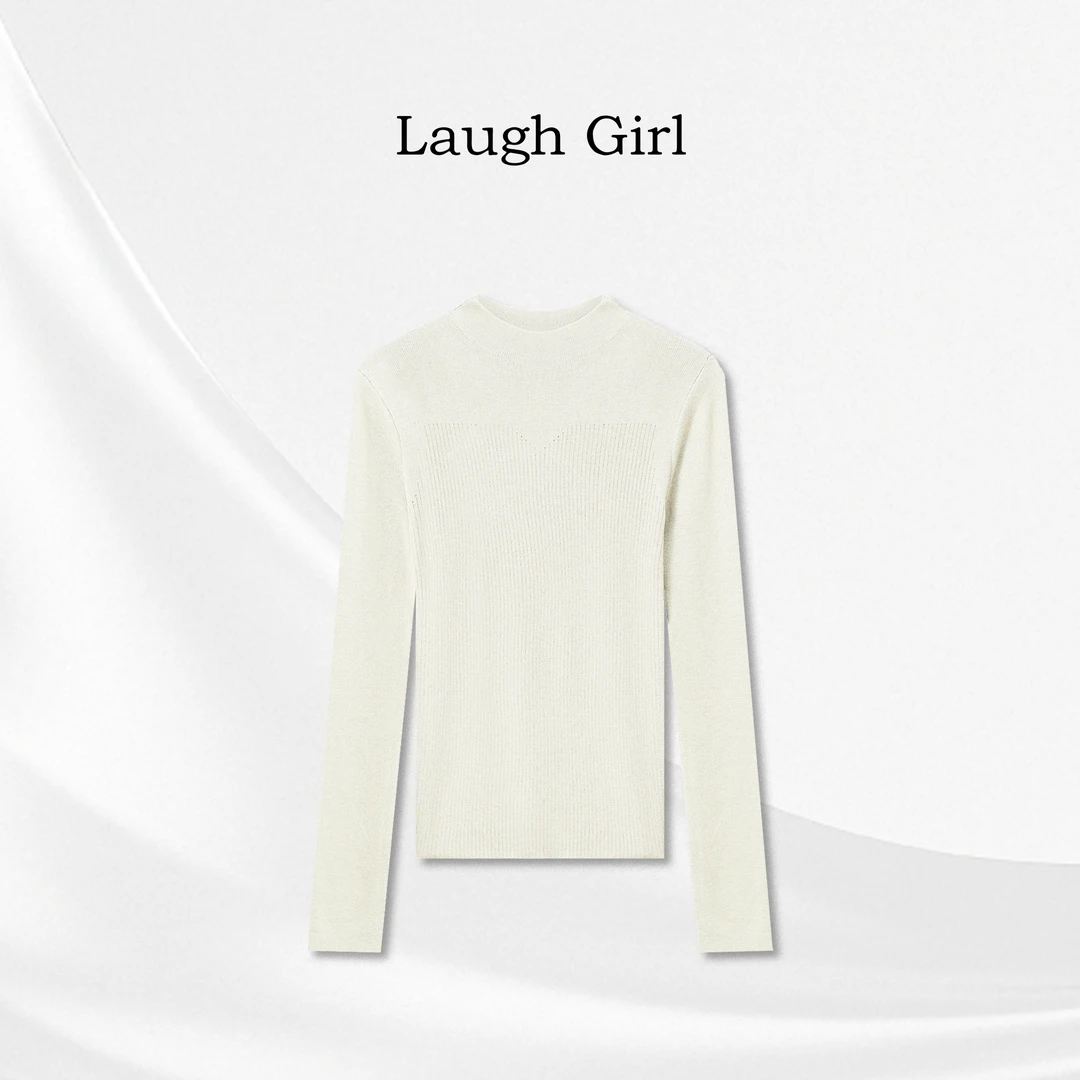 楚楚君 Laugh girl【冬日百搭】半高领净版针织毛衣打底XL531082J