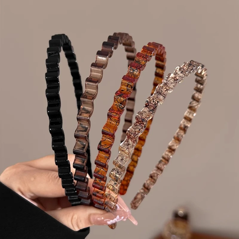 高级感波浪发箍女2025新款发卡洗脸压发防滑头箍简约气质发捆头饰