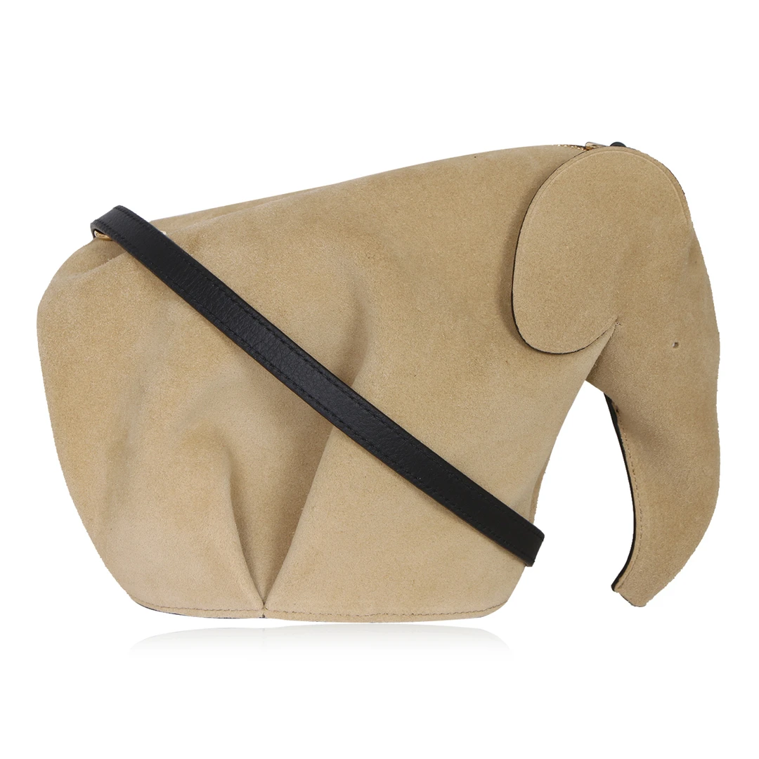 未使用 LOEWE/罗意威 女士金黄色MINI斜跨包199.61.M93 8130