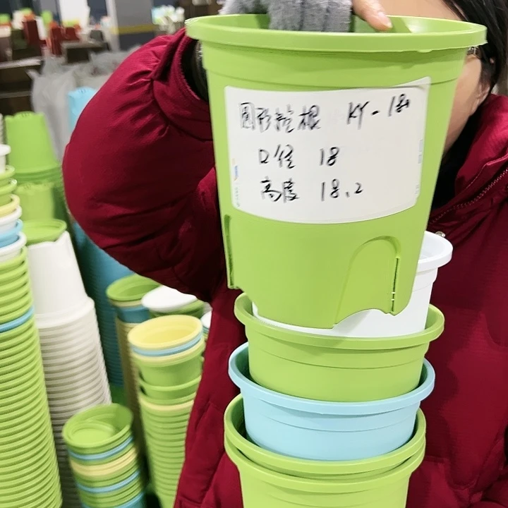 正品圆控口18高18白色带托8只