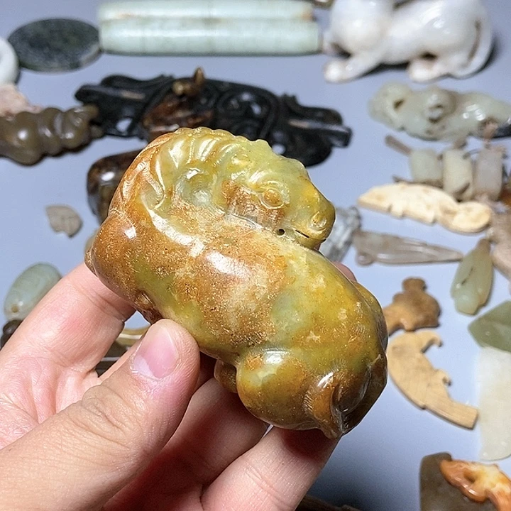 和田玉未镶嵌颈饰48