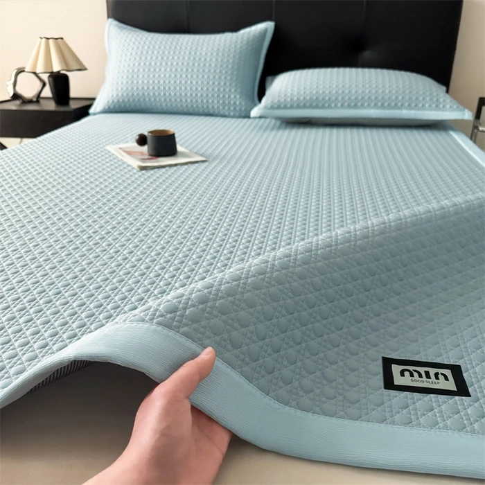 新款加厚A类100%乙纶全凉感高分子凉席三件套空调平铺软席可机洗