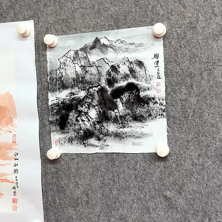 国画兴运山水作品