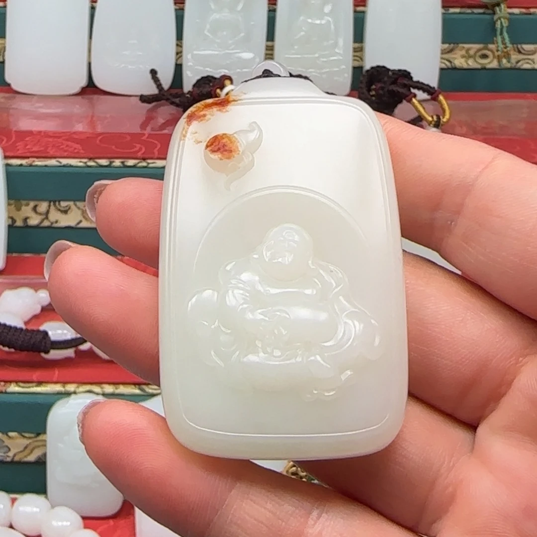 和田玉未镶嵌挂件大*