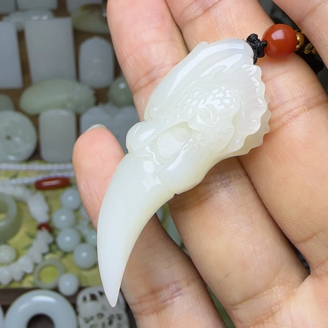 和田玉未镶嵌挂件