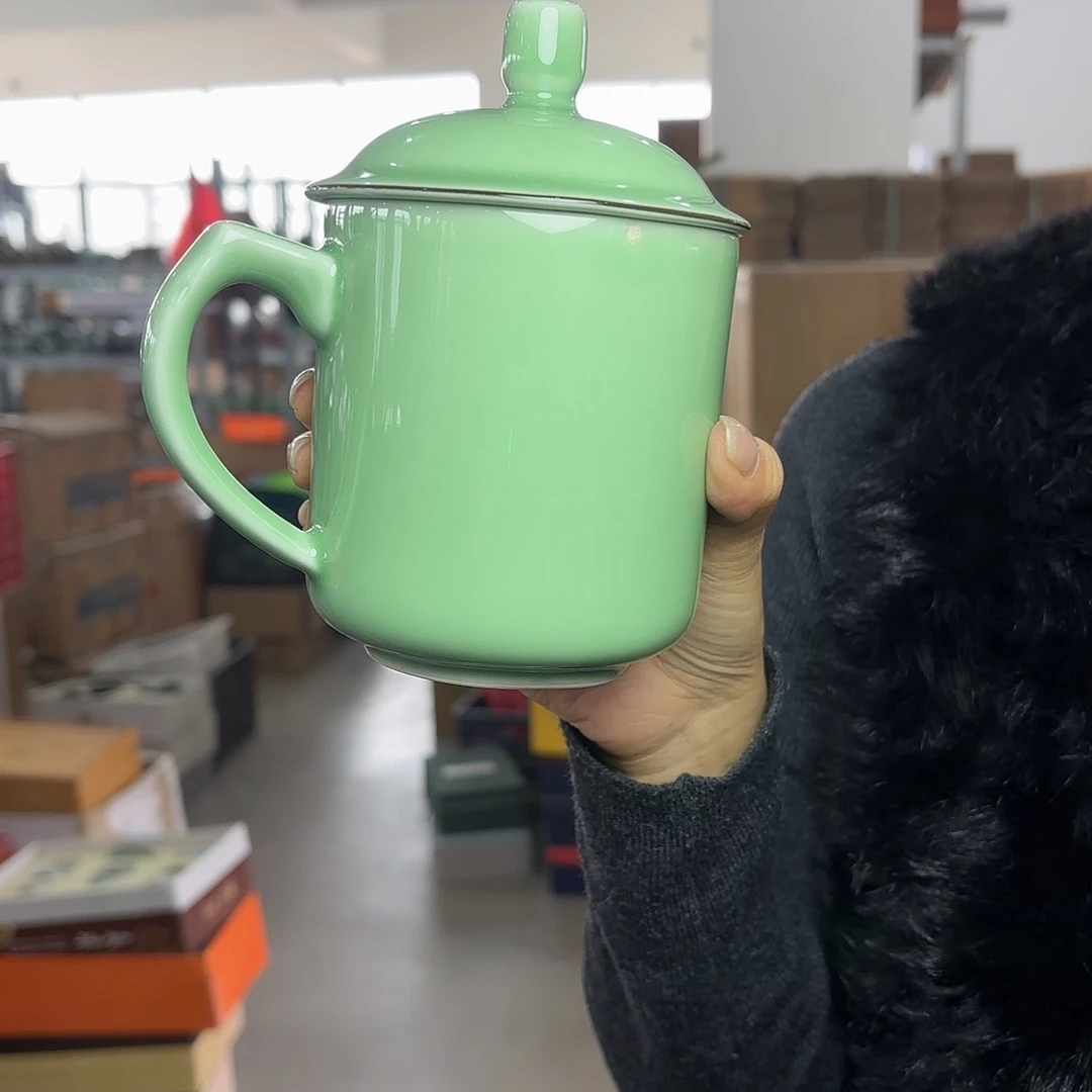 龙泉云间青瓷小米茶器