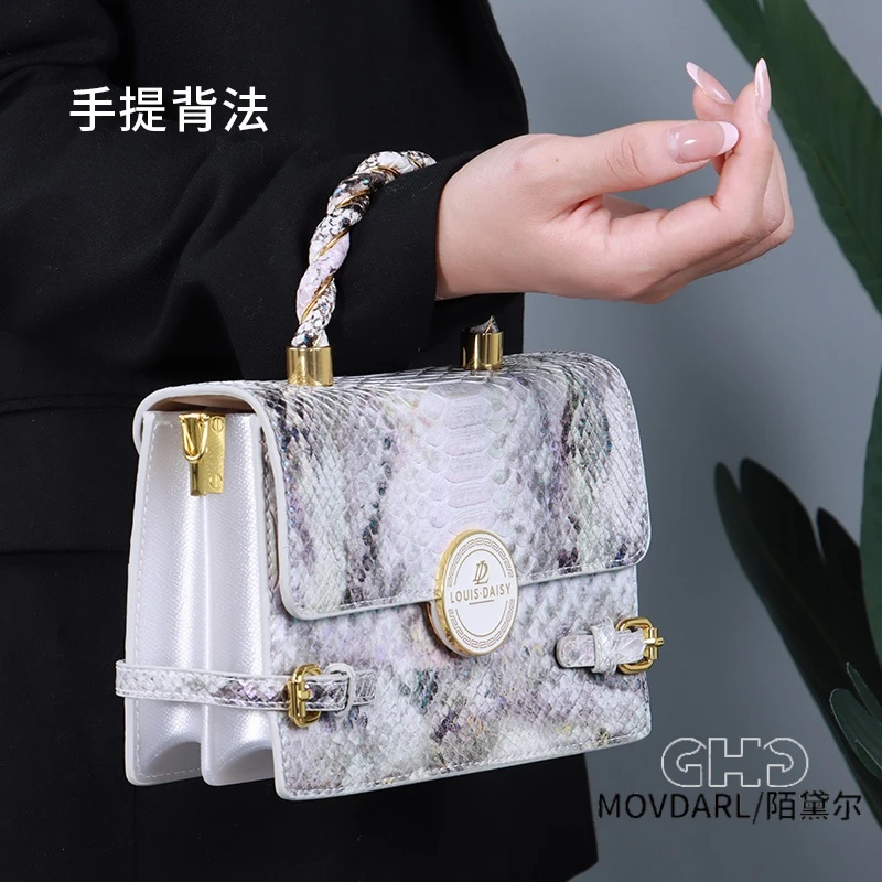 小众新款链条女小方包时尚经典鳄鱼纹腋下包单肩斜挎包轻奢气质