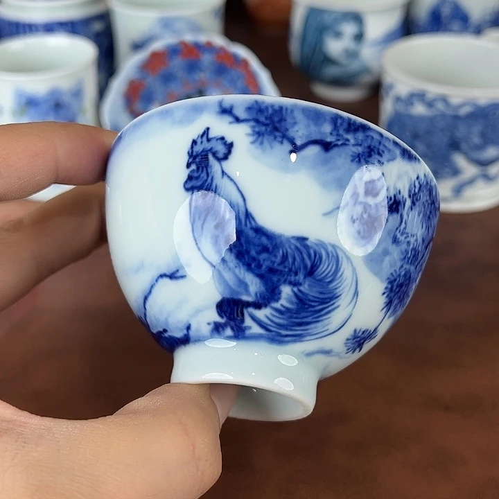 瓷片景德镇全手工手绘陶瓷