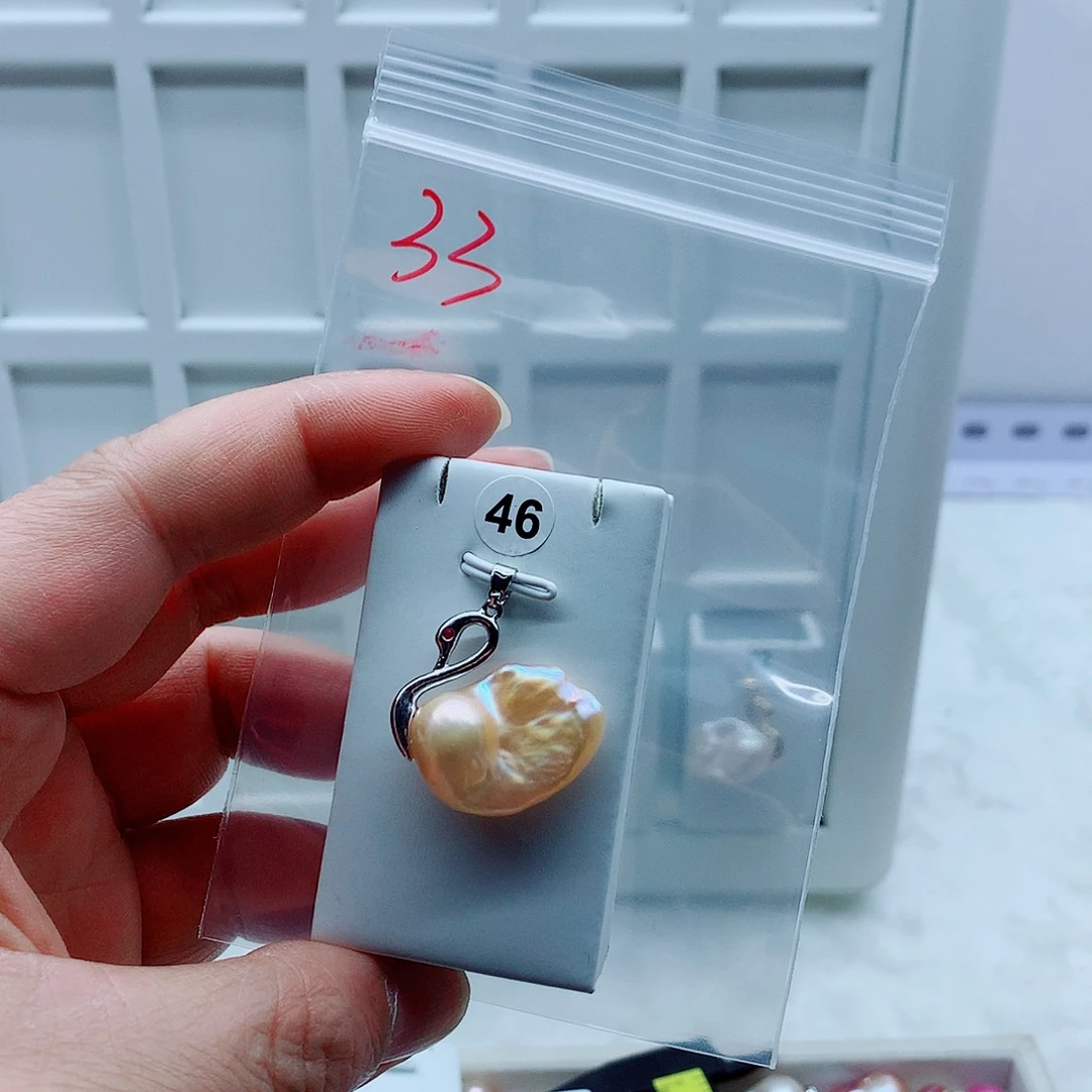 吊坠(不含链)合金淡水珍珠