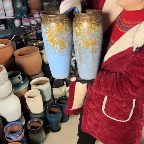 口13高31瑕疵盆子。