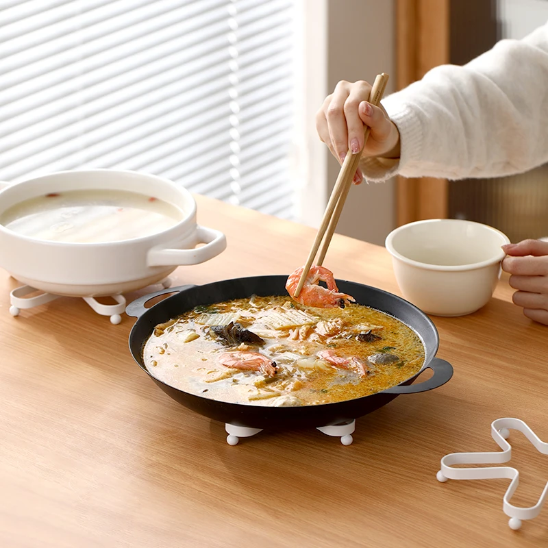 FaSoLa厨房锅垫锅架隔热垫防烫碗碟垫餐桌垫砂锅垫置物架铁艺支架