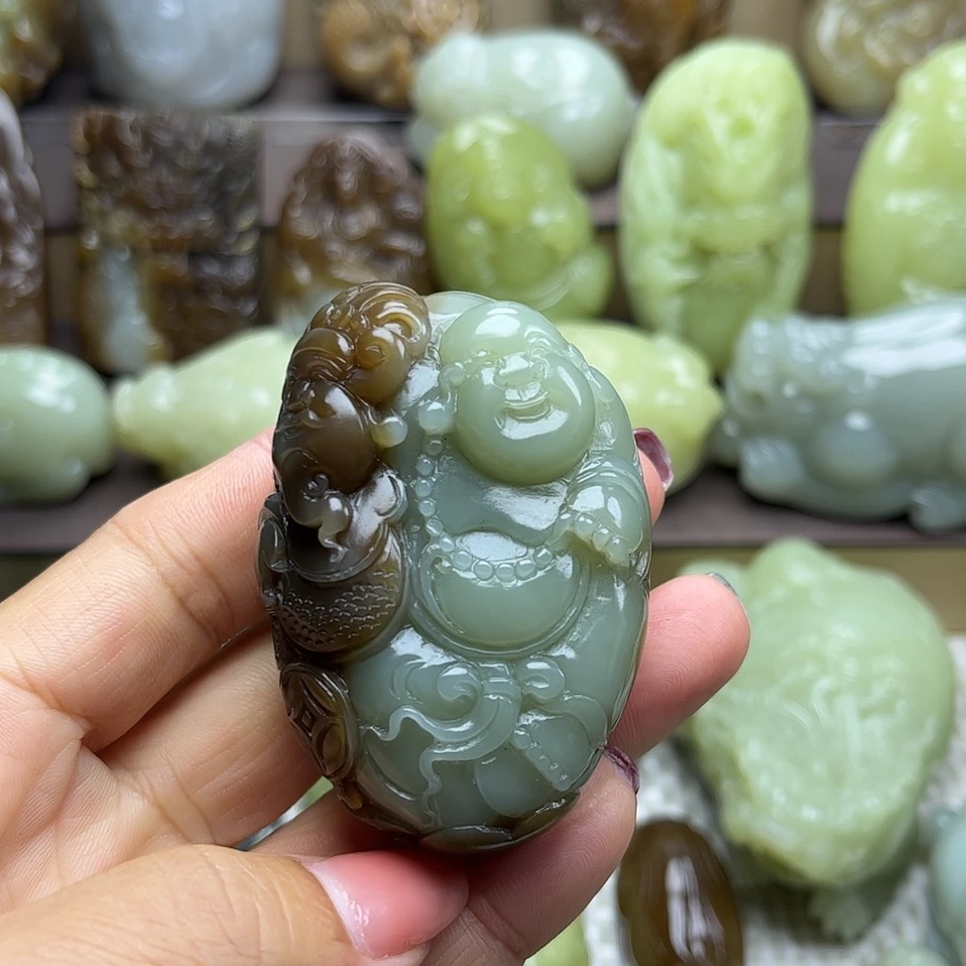 和田玉未镶嵌挂件