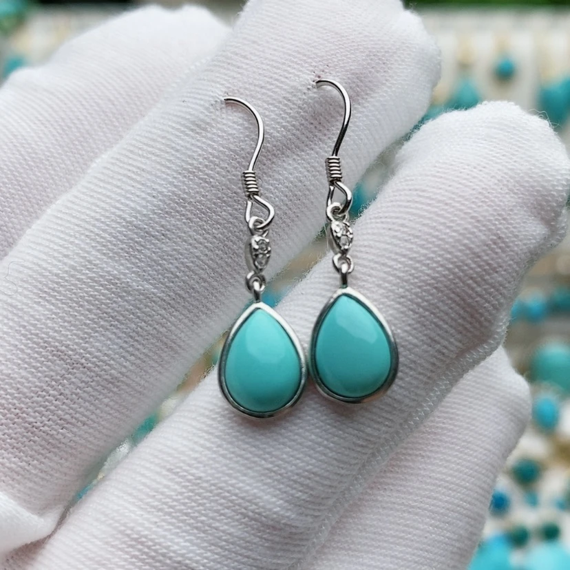 【闪购商品】绿松石原矿绿松石银S925镶嵌