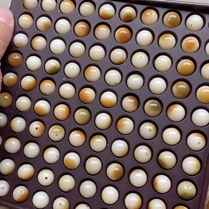 白玉菩提吊坠微瑕11绿炭烤圆珠50颗卡灯牌宠60颗