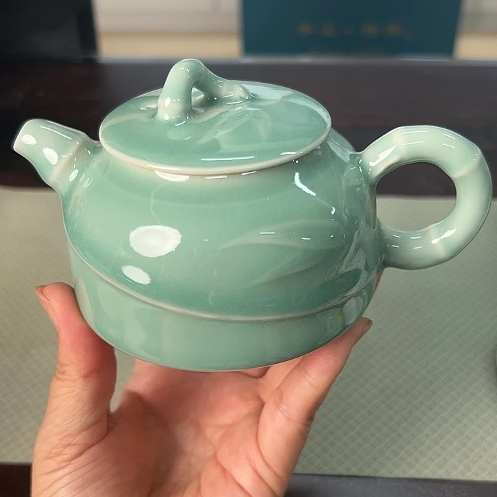龙泉云间青瓷小米茶器