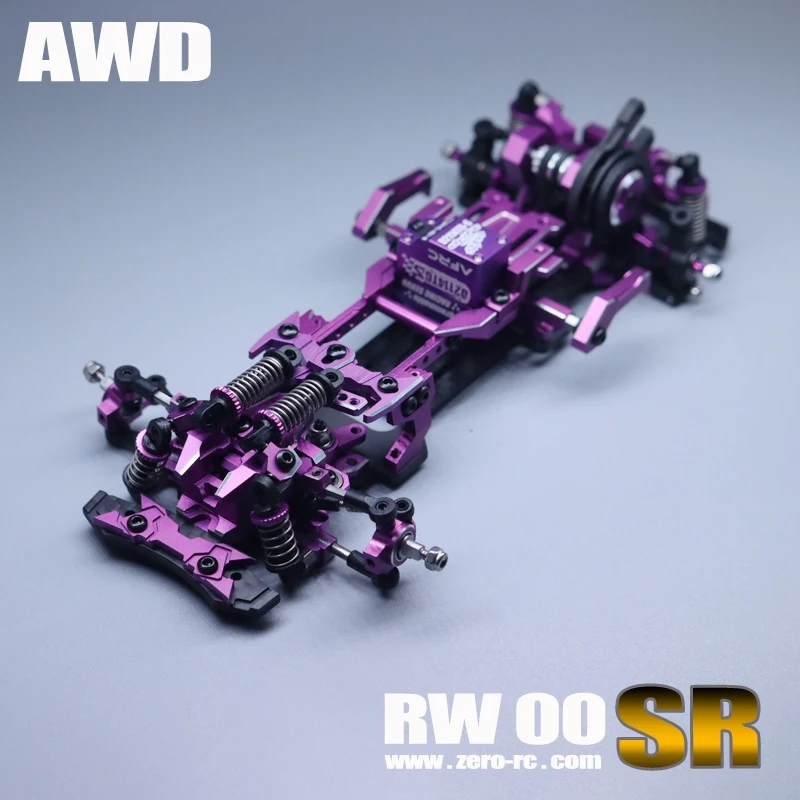 新版零号模式RW00sr蚊车RC漂移1/24遥控车架