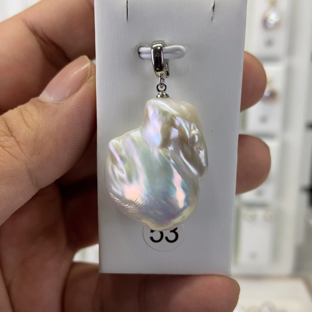 淡水珍珠吊坠(不含链)合金