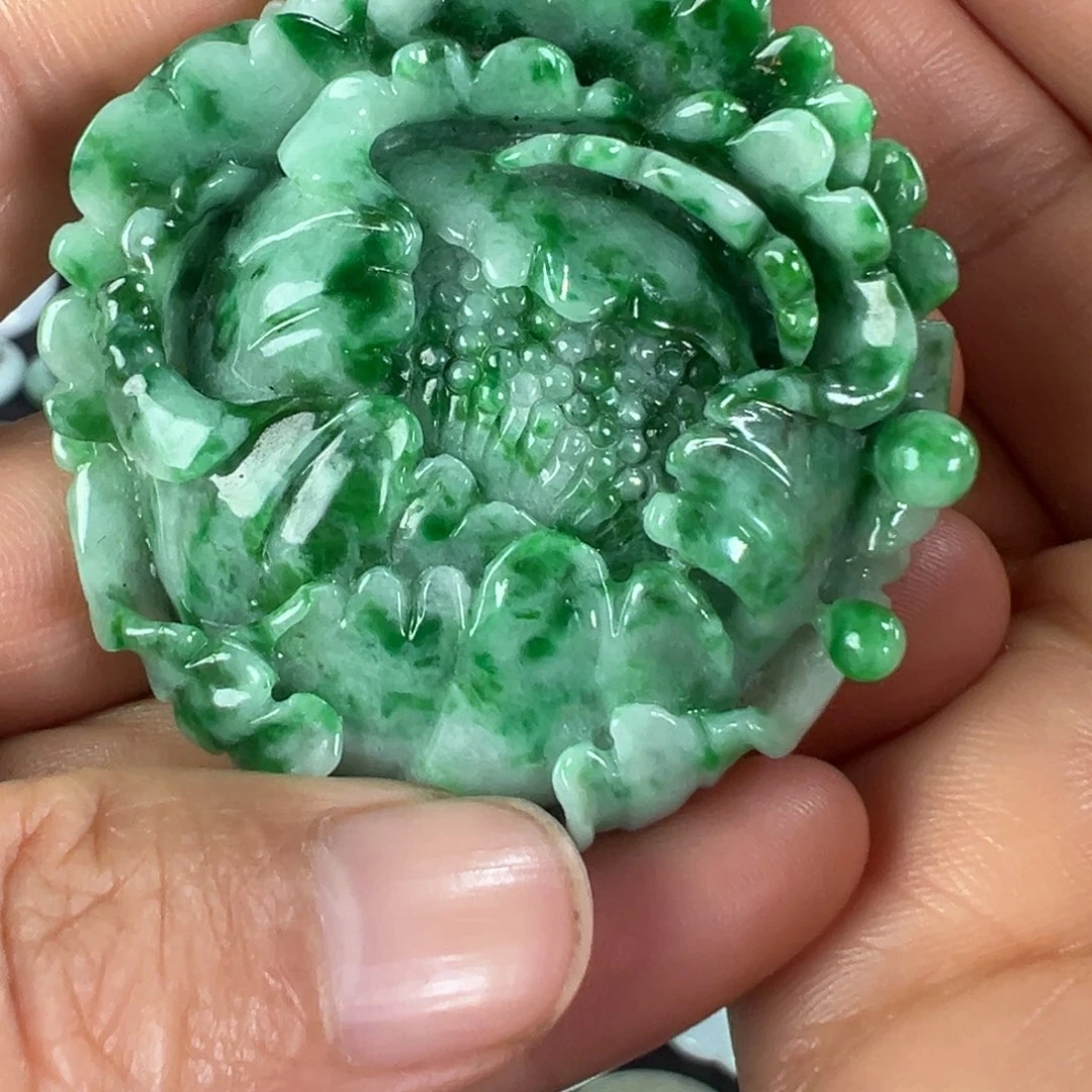 翡翠未镶嵌项圈天然翡翠挂件