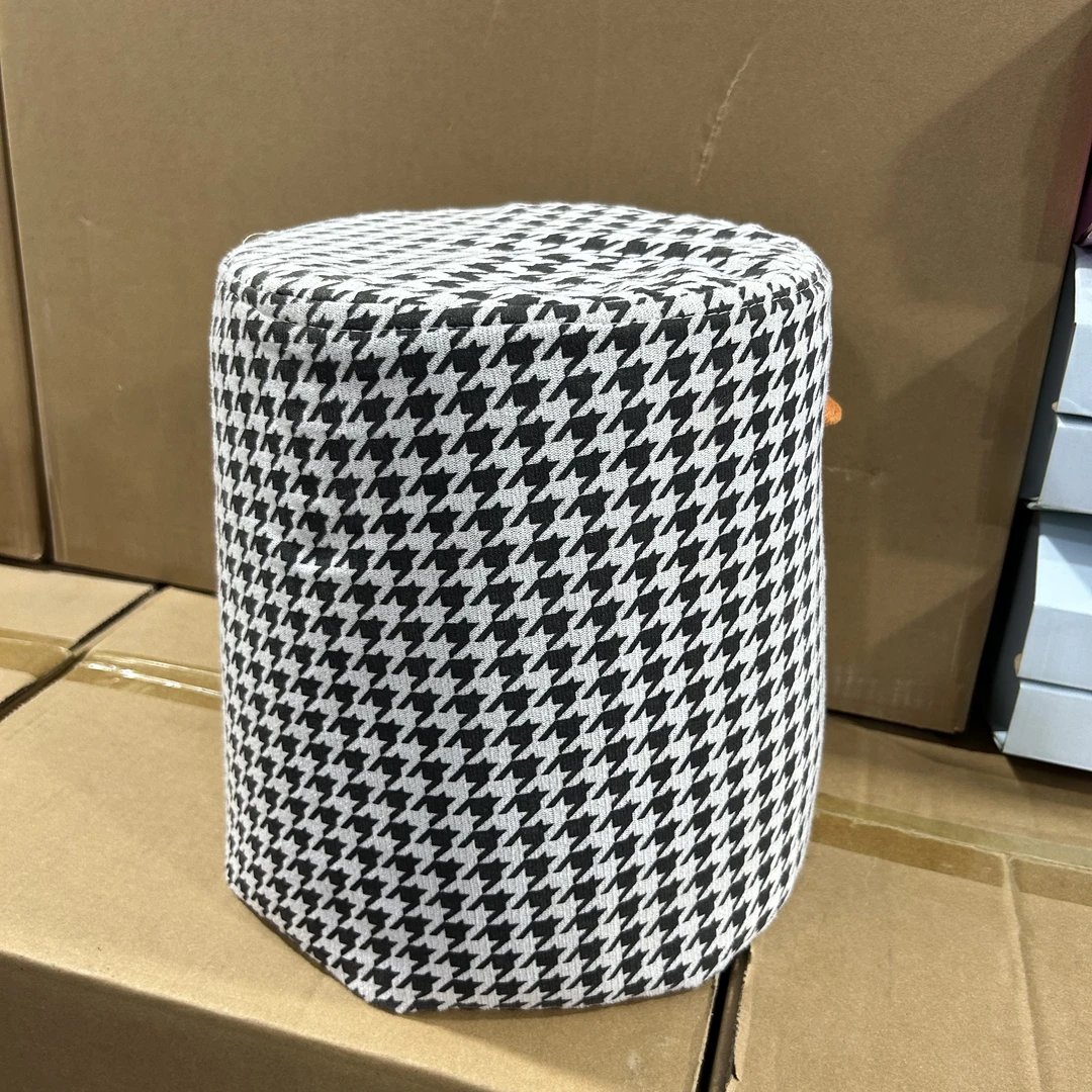 手提凳布丁凳（草莓品质）千鸟格小凳子沙发凳换鞋凳轻奢圆凳板凳
