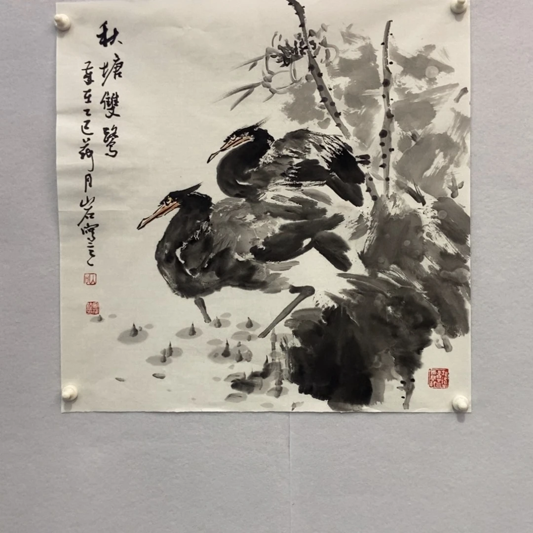 马***丰国画墨鱼精品墨鱼精品