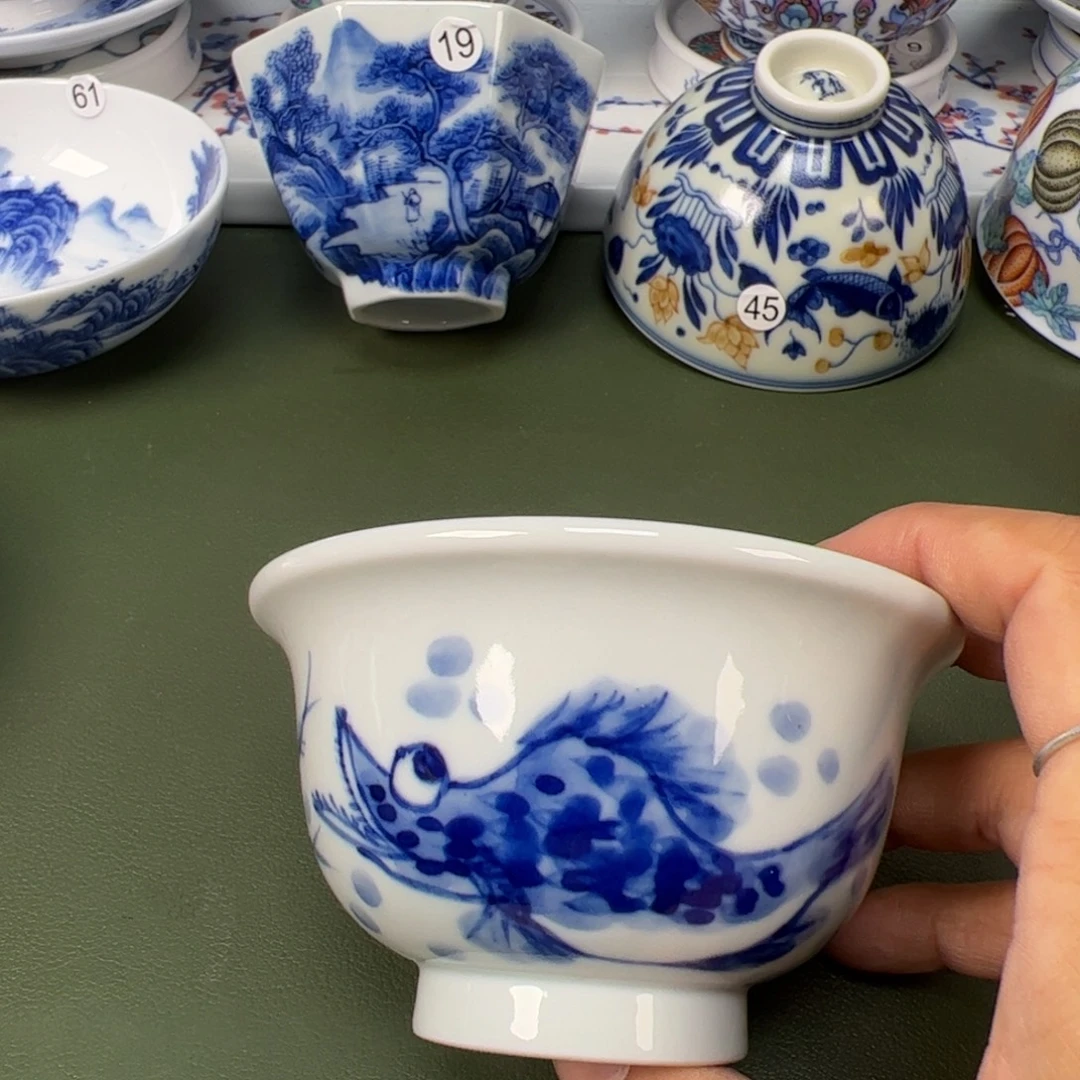 陶瓷景德镇纯手工纯手绘茶具木木17