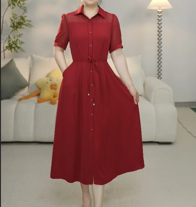 233L连衣裙碎花显瘦时尚夏季小个子法式收腰气质