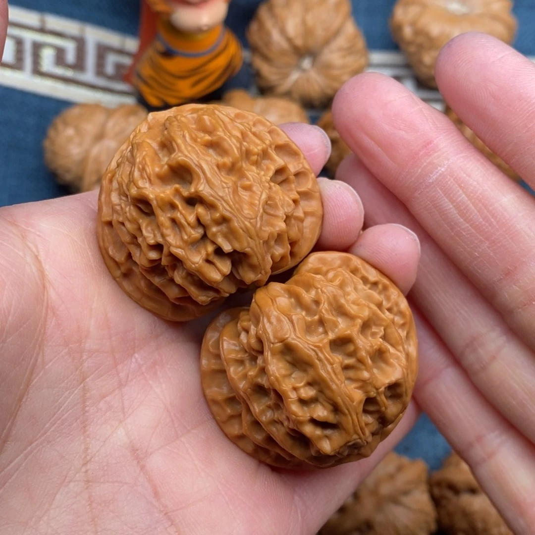 文玩核桃把件38苹果