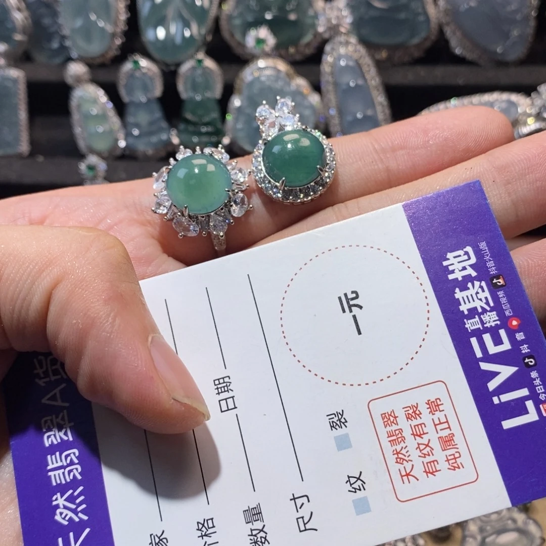 壹****颈饰未镶嵌翡翠两个