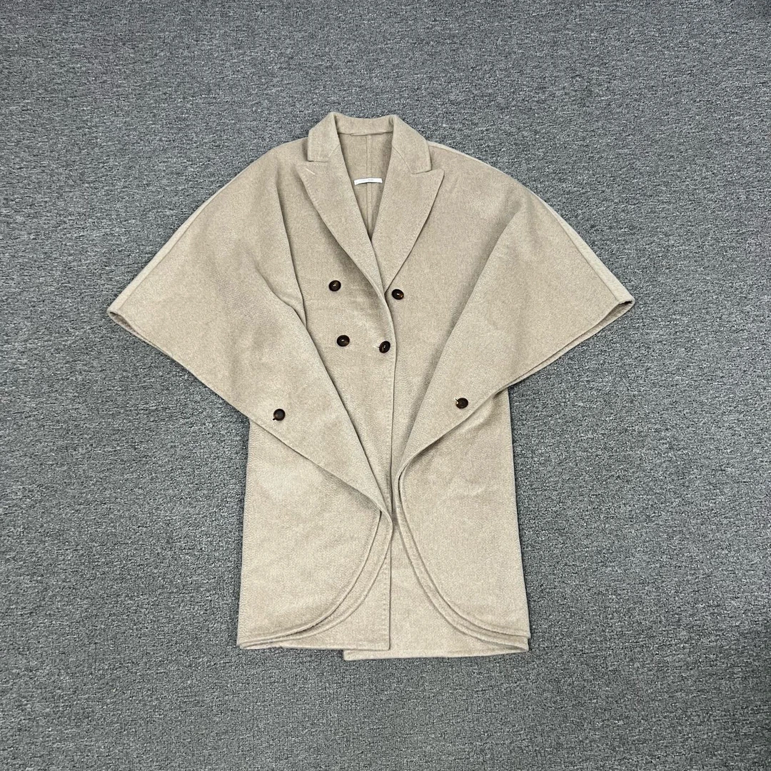 99新 AMIPARIS maxmara 山羊绒 斗篷 大衣 42码