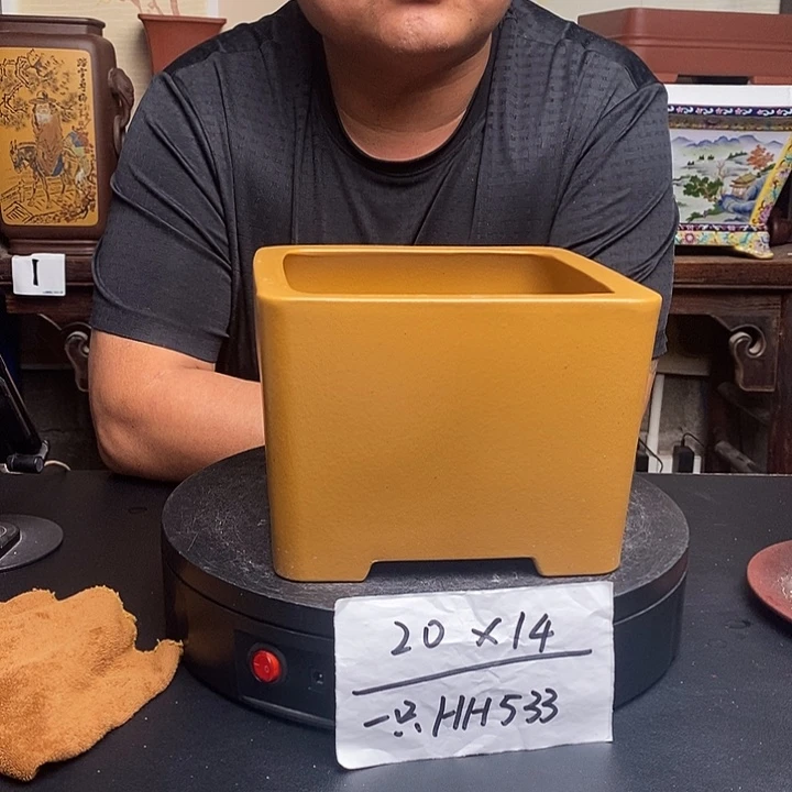 紫砂花盆货号一只HH533