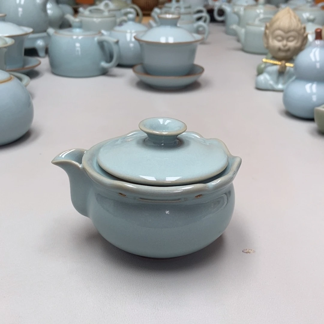 瓷赵琳手抓壶带礼盒送茶巾