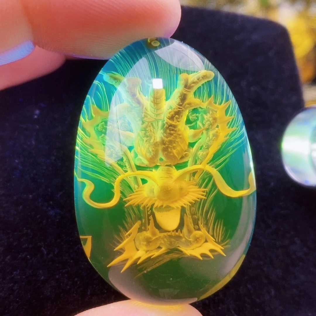 【闪购商品】蓝珀颈饰未镶嵌蓝珀阴雕