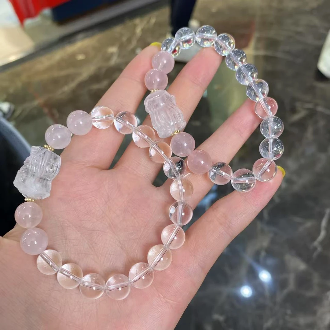 【小宝珠宝】18 T83082-水晶单圈手串-9.5mm多样性发一件