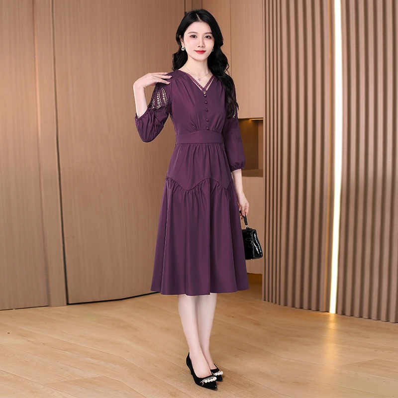 【尚缇歌】红色轻奢小众高级感女装连衣裙2025新款春喜婆婆洋气裙子