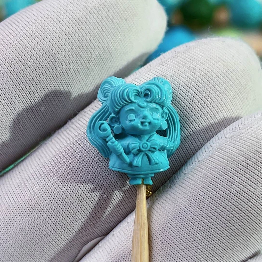 绿松石未镶嵌珠宝奇石12+mm