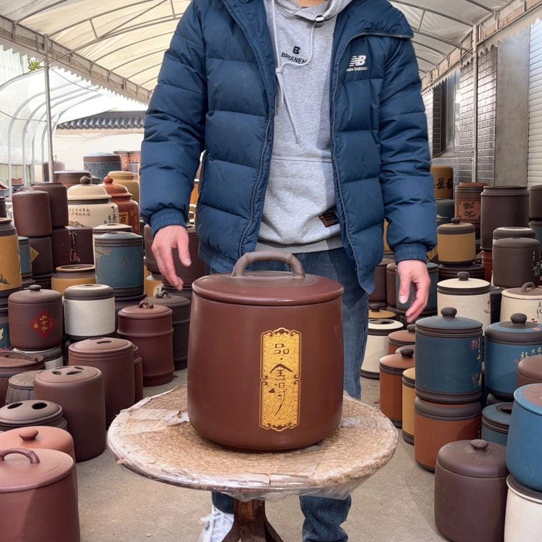 紫砂茶叶罐8 饼茶叶罐