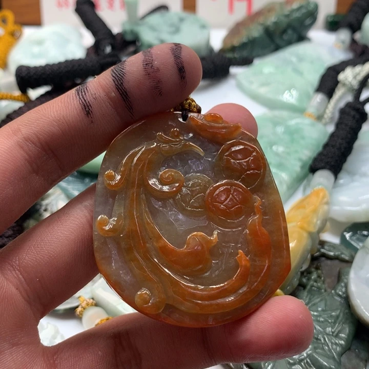颈饰未镶嵌翡翠保真天然a货翡翠