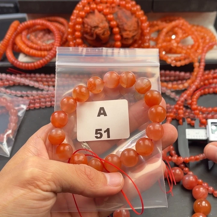 南红玛瑙未镶嵌多样性发货默认微瑕称重12mm