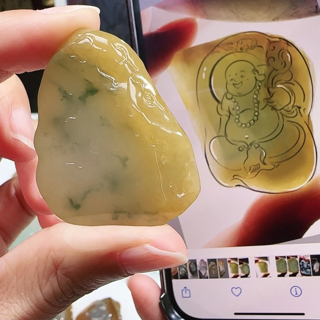 定制翡翠未镶嵌缅甸翡翠挂件