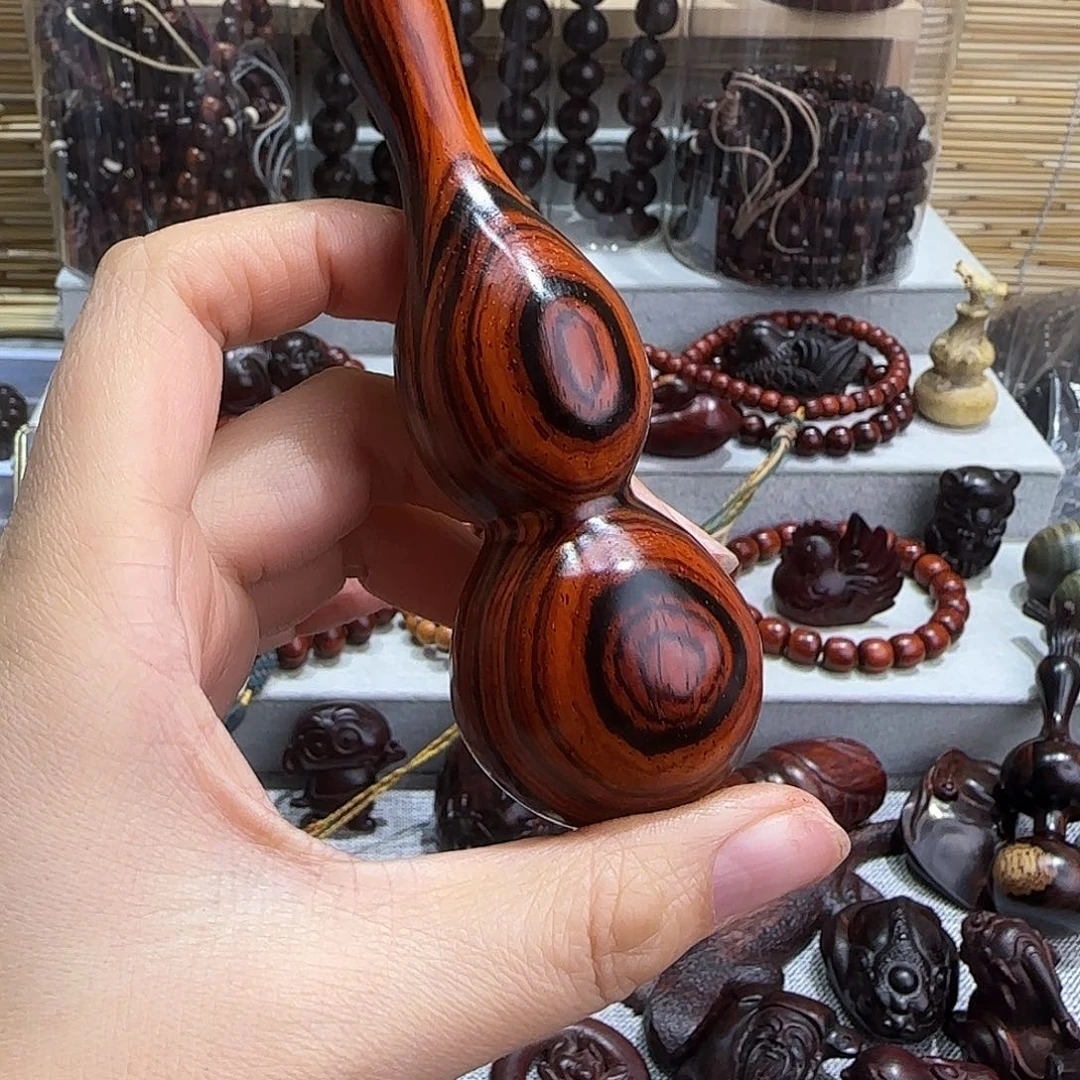 木微凹黄檀葫芦把件