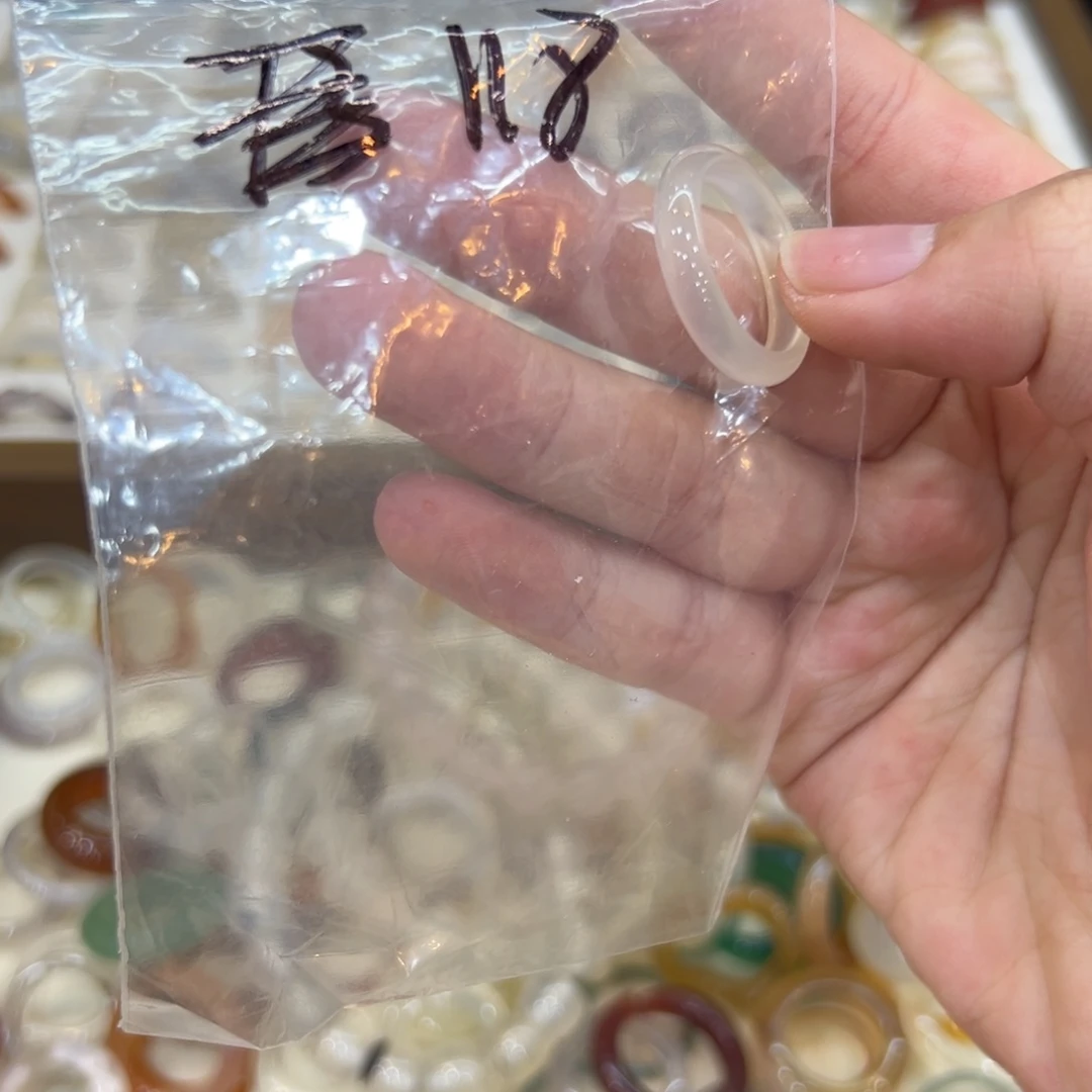 玛瑙/玉髓戒指未镶嵌118港20