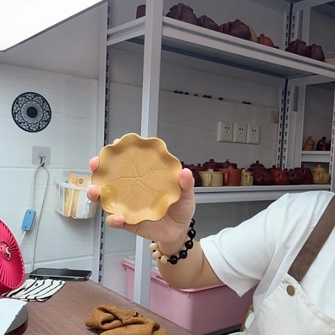 茶案段泥杯垫杯垫