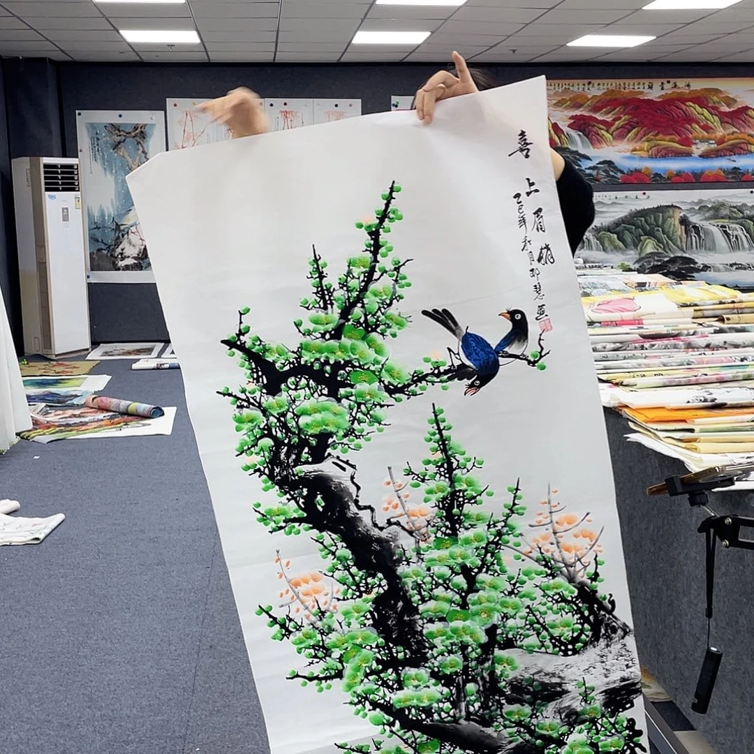 国画作品小姐姐放漏…
