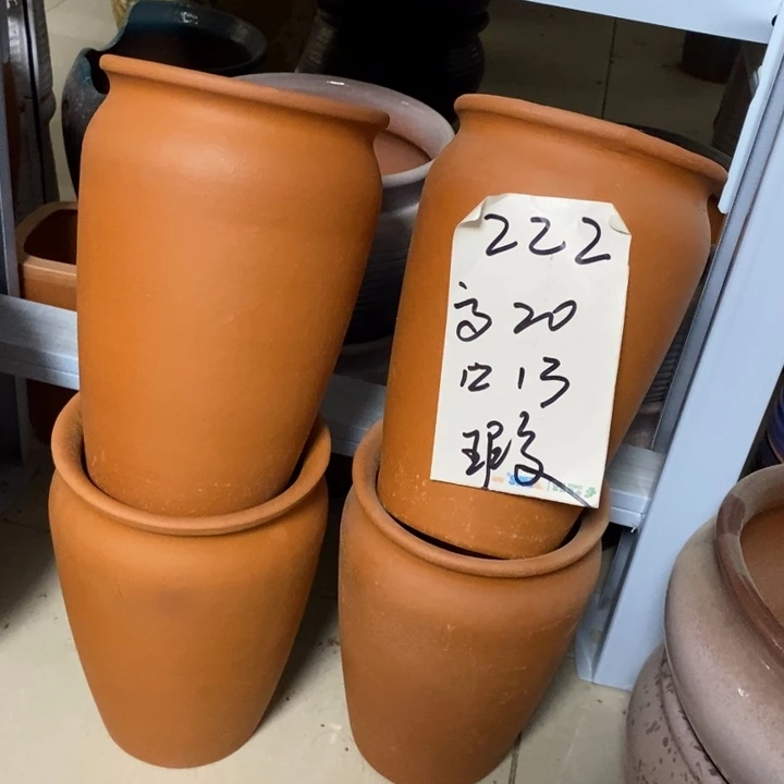 粗陶红陶绿植花盆222