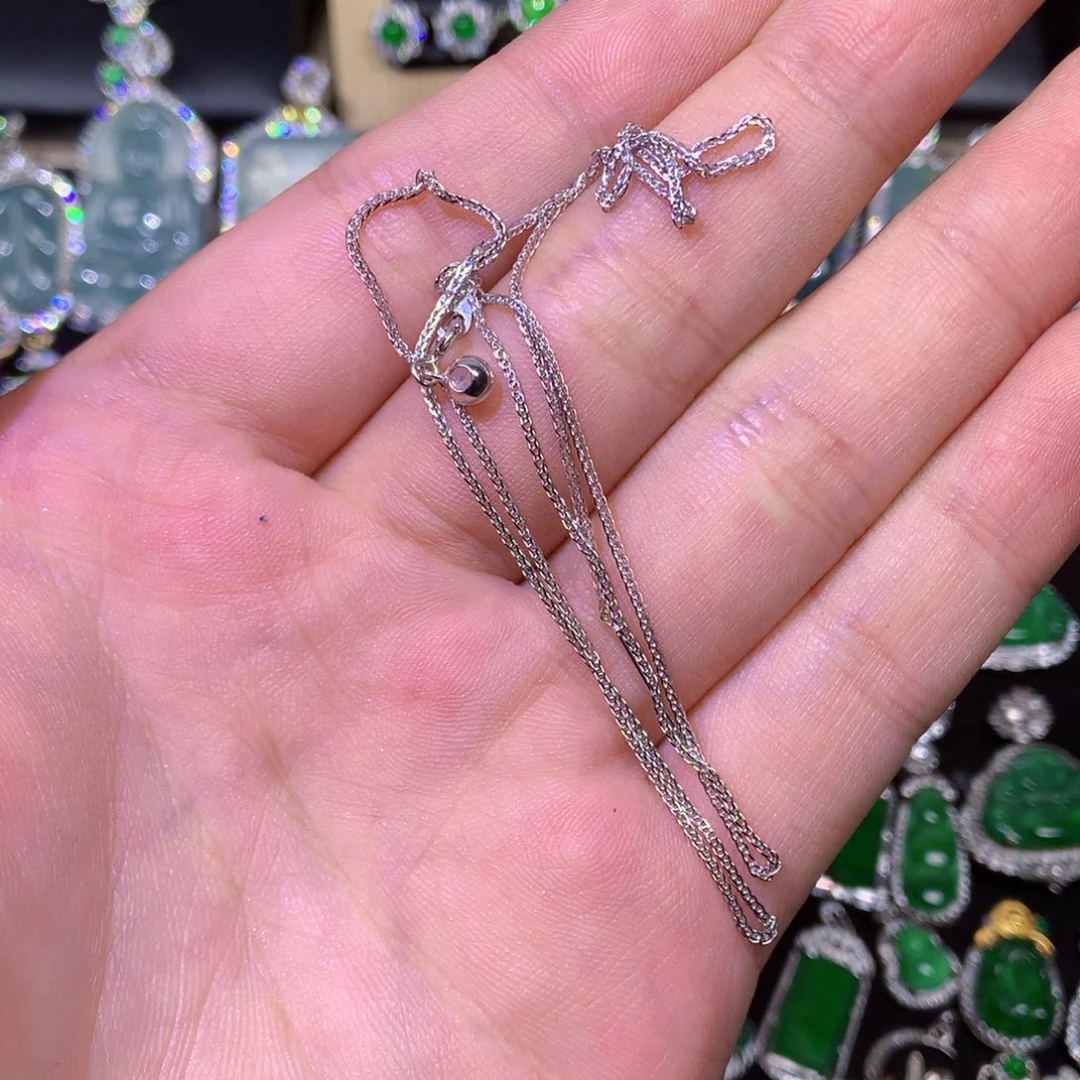 翡翠银S925镶嵌吊坠(赠链)夏*温uyyyiuyui